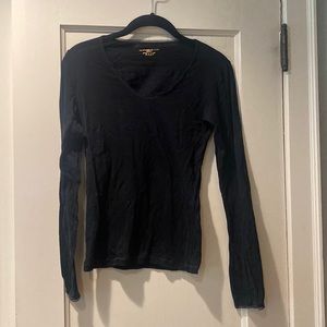 Majestic filatures black long sleeved t shirt